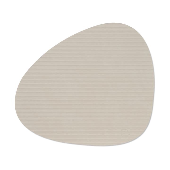 Corduroy 餐垫 curve L - Oyster 白色 - LIND DNA