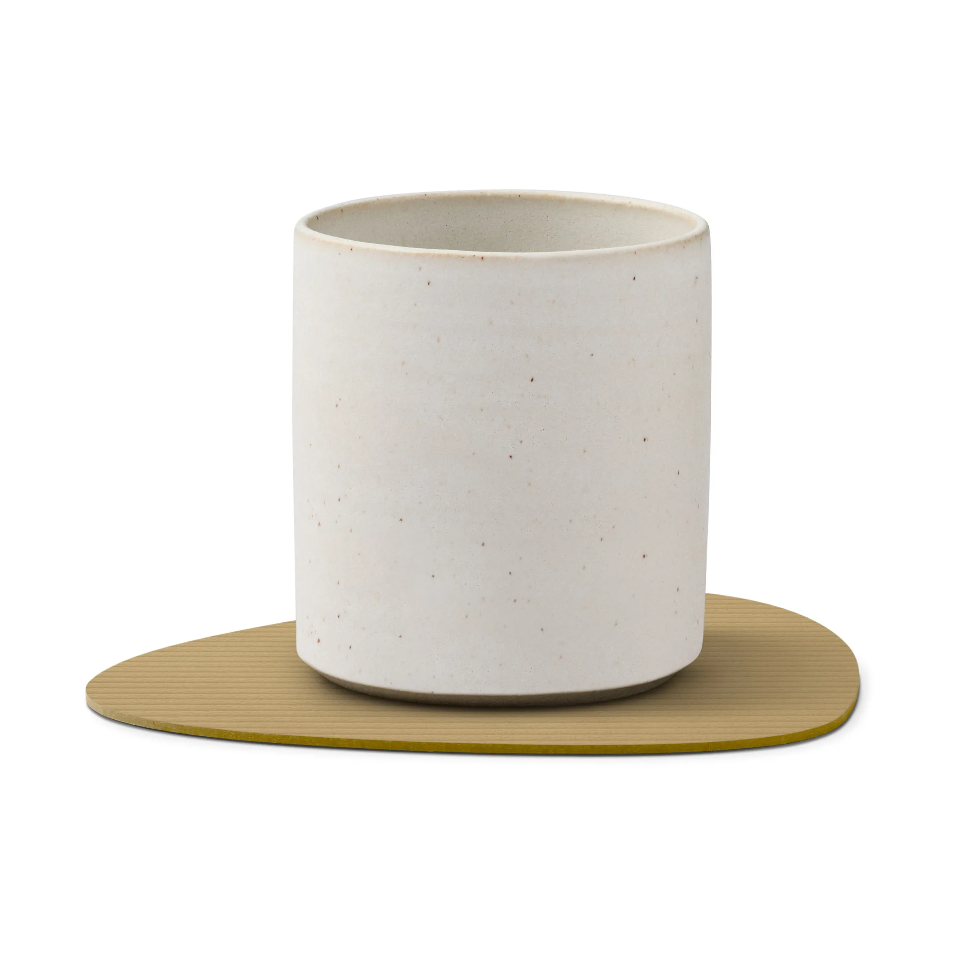 Corduroy 杯垫 curve, 卡其色 LIND DNA