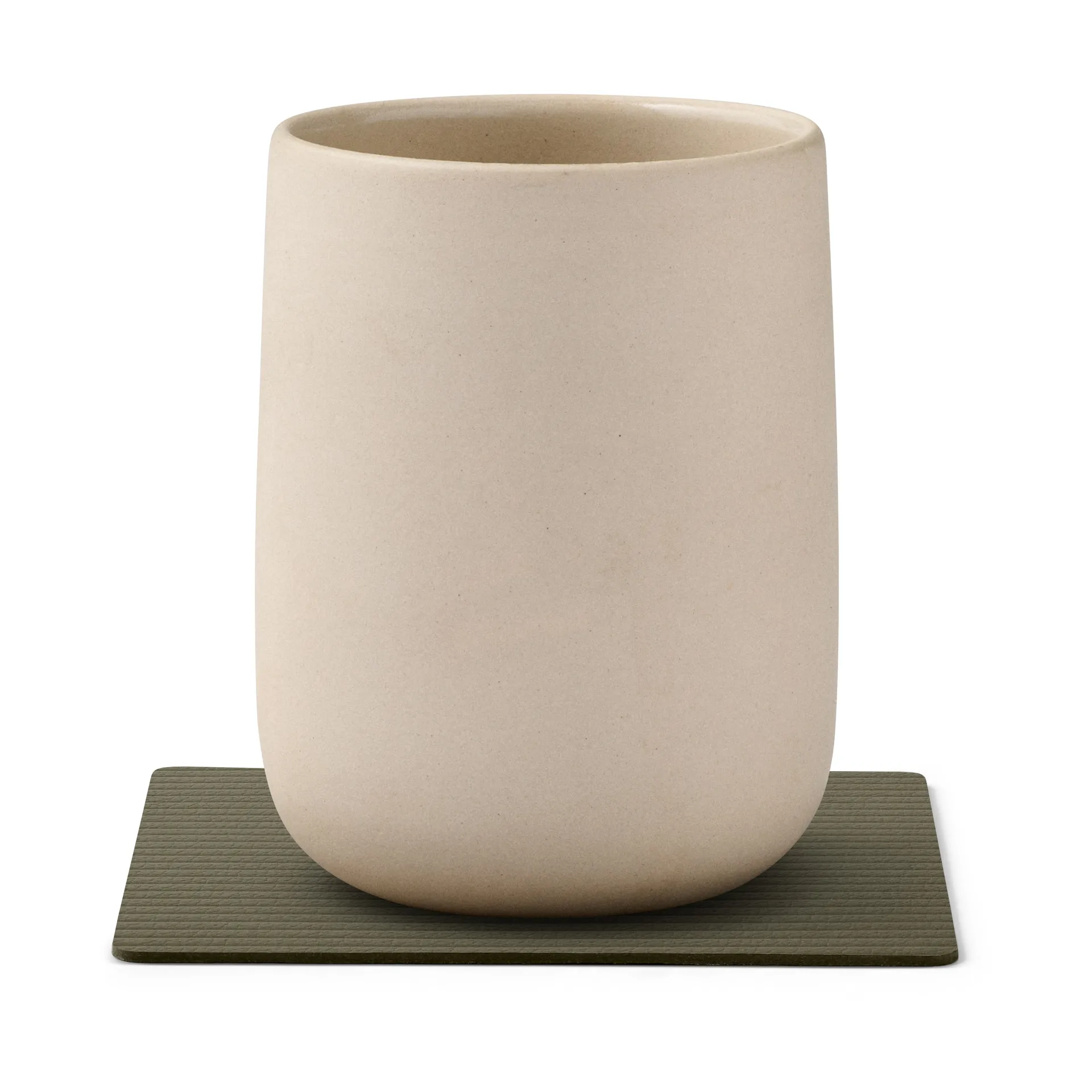 Corduroy 杯垫 square, Army 绿色 LIND DNA