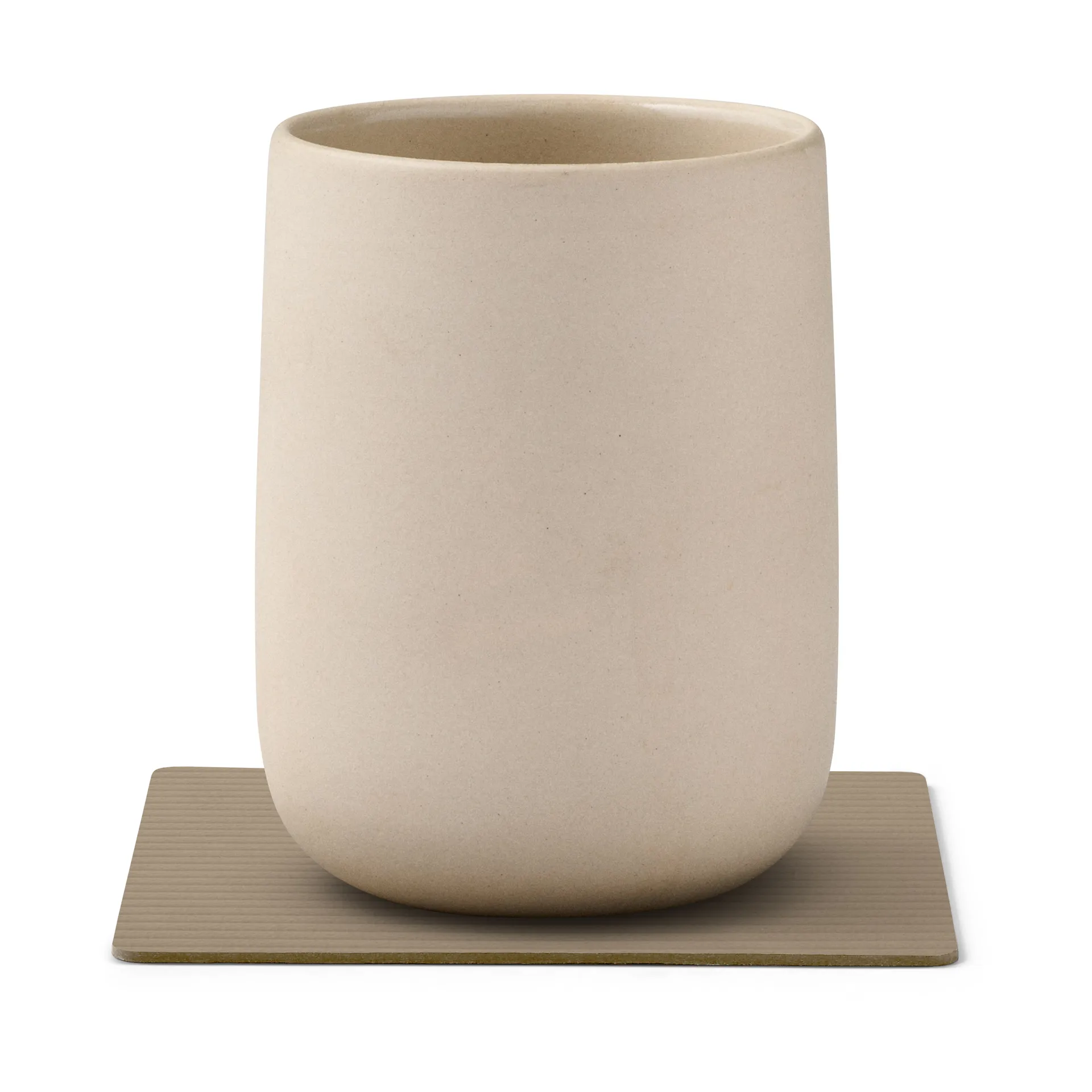 Corduroy 杯垫 square, Clay 褐色 LIND DNA