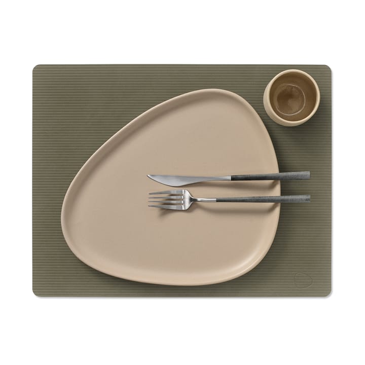 Corduroy 餐垫 square L, Army 绿色 LIND DNA