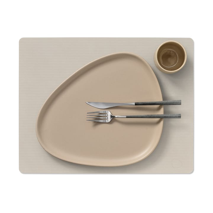 Corduroy 餐垫 square L, Oyster 白色 LIND DNA