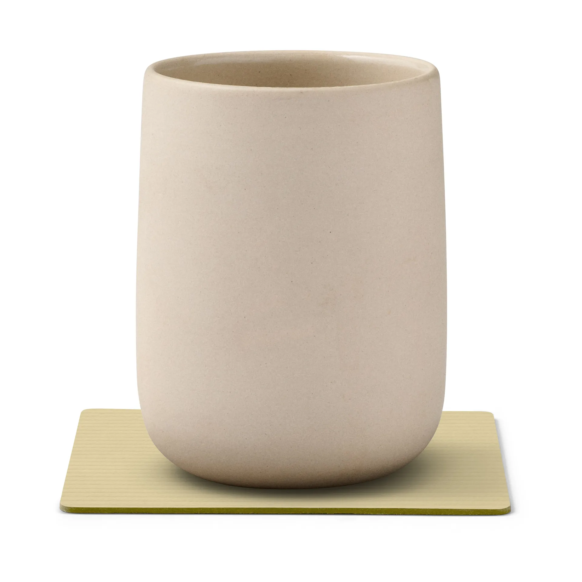 Corduroy 杯垫 square, Lemon Sorbet LIND DNA