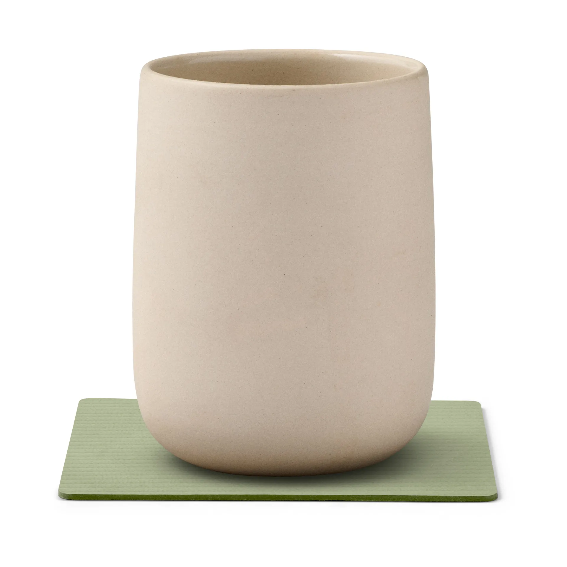 Corduroy 杯垫 square, 橄榄色 绿色 LIND DNA