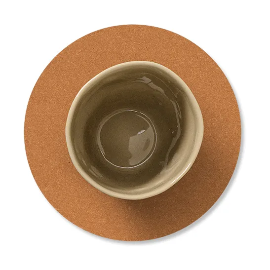 Core 圆形杯垫, 自然色斑点 LIND DNA