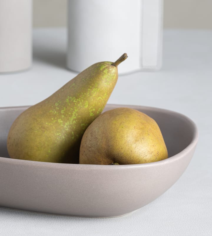 Curve Stoneware 深盘 19x22 cm, Warm 灰色 LIND DNA