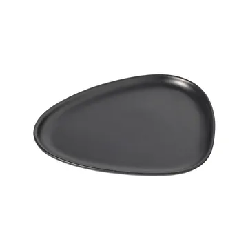 Curve Stoneware 小盘 19x22cm - 黑色 - LIND DNA