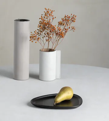 Curve Stoneware 小盘 19x22cm - 黑色 - LIND DNA