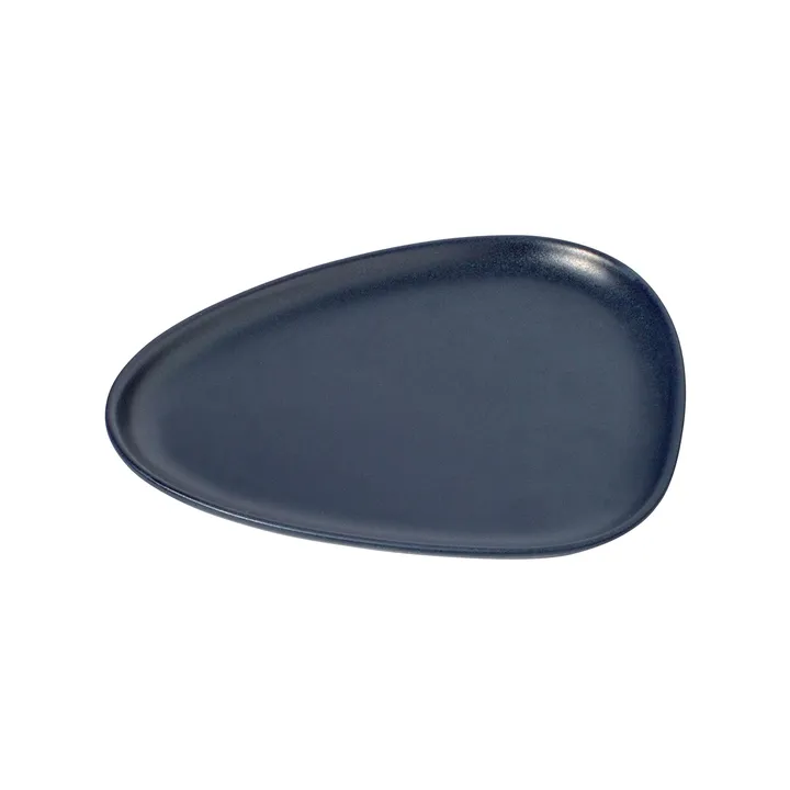 Curve Stoneware 小盘 19x22cm - 海军蓝 - LIND DNA