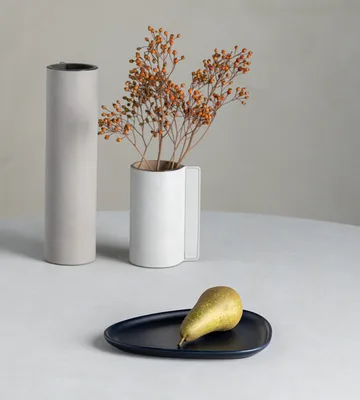 Curve Stoneware 小盘 19x22cm - 海军蓝 - LIND DNA