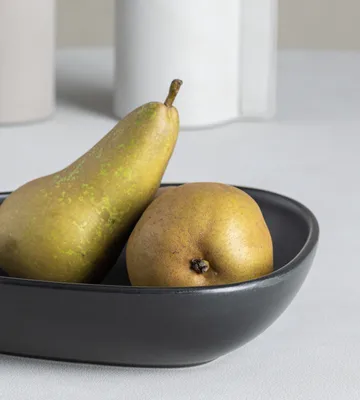 Curve Stoneware 深盘 19x22cm - 黑色 - LIND DNA