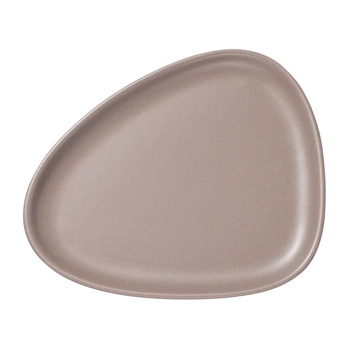 Curve Stoneware 小盘 19x22cm - 暖灰色 - LIND DNA