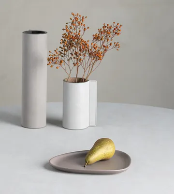 Curve Stoneware 小盘 19x22cm - 暖灰色 - LIND DNA