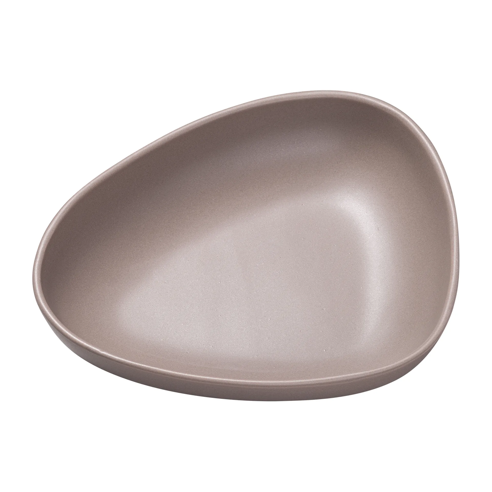 Curve Stoneware 深盘 19x22cm, 暖灰色 LIND DNA