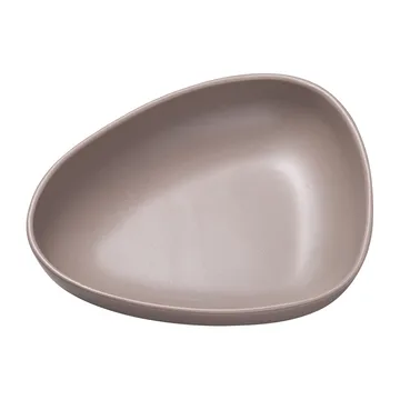Curve Stoneware 深盘 19x22cm - 暖灰色 - LIND DNA