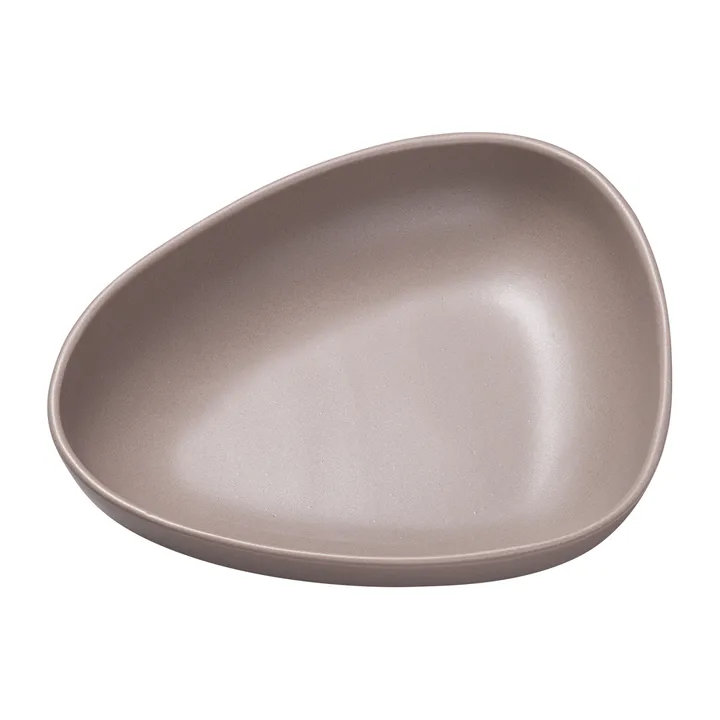 Curve Stoneware 深盘 19x22cm - 暖灰色 - LIND DNA