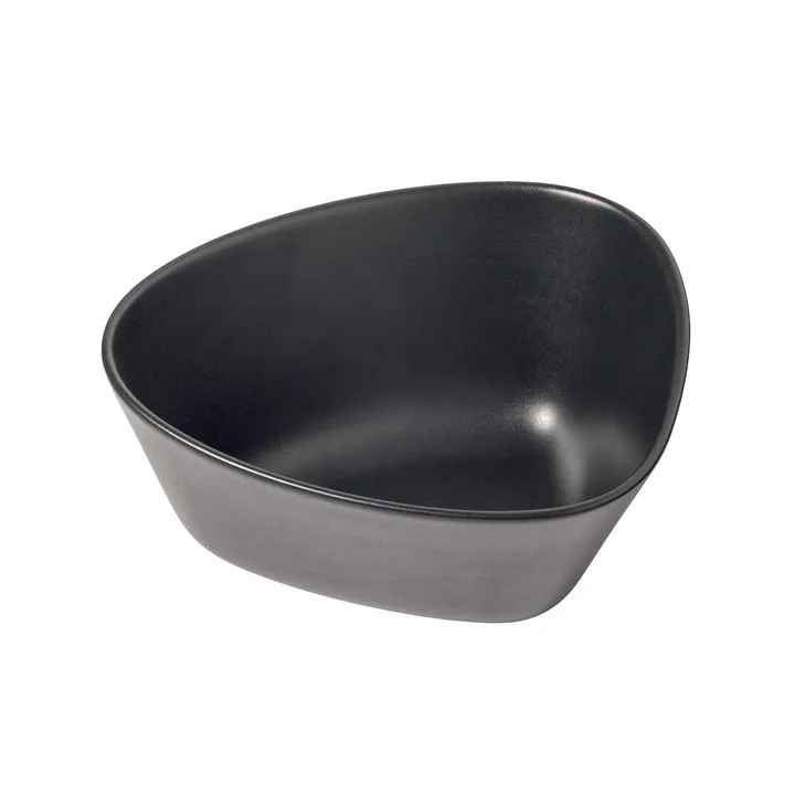 Curve Stoneware 碗 中号 20x22cm - 黑色 - LIND DNA