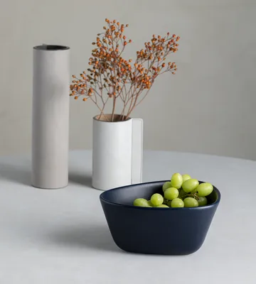 Curve Stoneware 碗 中号 20x22cm - 海军蓝 - LIND DNA