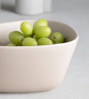 Curve Stoneware 碗 中号 20x22cm - 沙色 - LIND DNA
