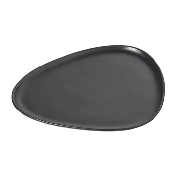 Curve Stoneware 盘 26x30cm - 黑色 - LIND DNA