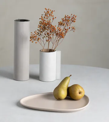 Curve Stoneware 盘 26x30cm - 沙色 - LIND DNA