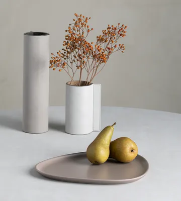 Curve Stoneware 盘 26x30cm - 暖灰色 - LIND DNA
