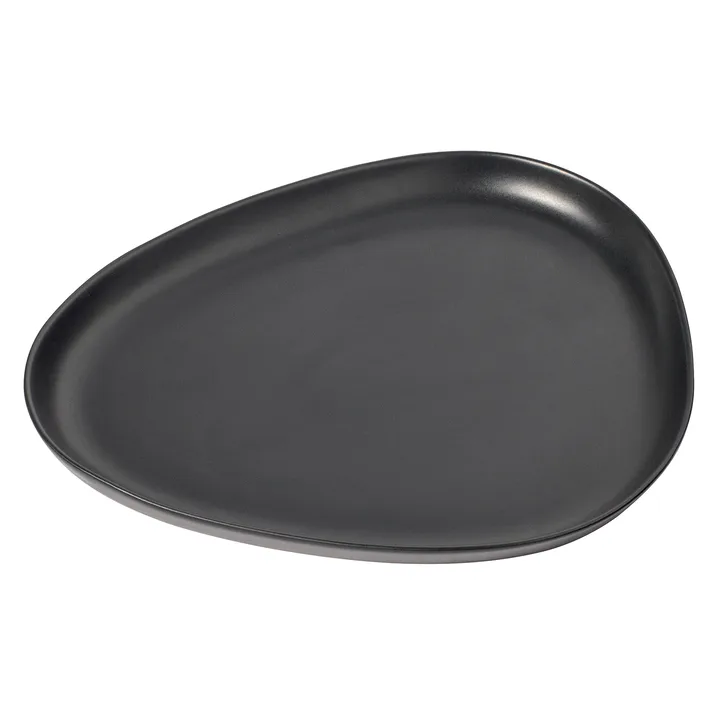Curve Stoneware 大餐碟 30x35cm - 黑色 - LIND DNA