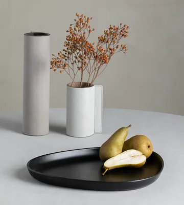 Curve Stoneware 大餐碟 30x35cm - 黑色 - LIND DNA