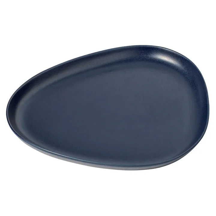 Curve Stoneware 大餐碟 30x35cm - 海军蓝色 - LIND DNA