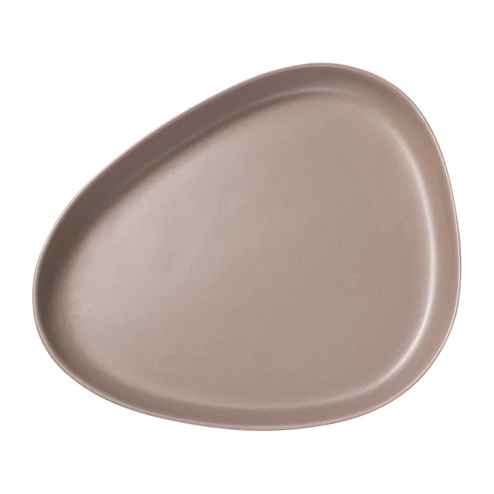 Curve Stoneware 大餐碟 30x35cm - 暖灰色 - LIND DNA