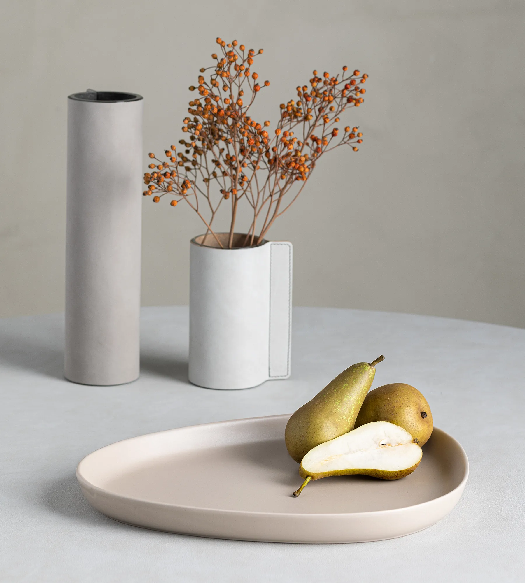 Curve Stoneware serving 碟 30x35 cm, 沙色 LIND DNA