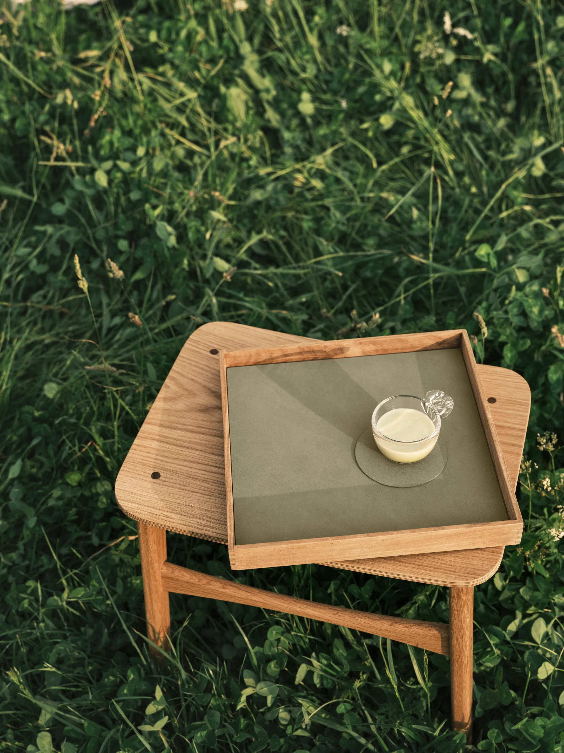 Even teak 托盘 square S, Nupo herbal dust LIND DNA