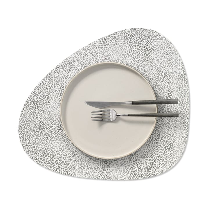Hippo 餐垫 curve M, White-grey LIND DNA