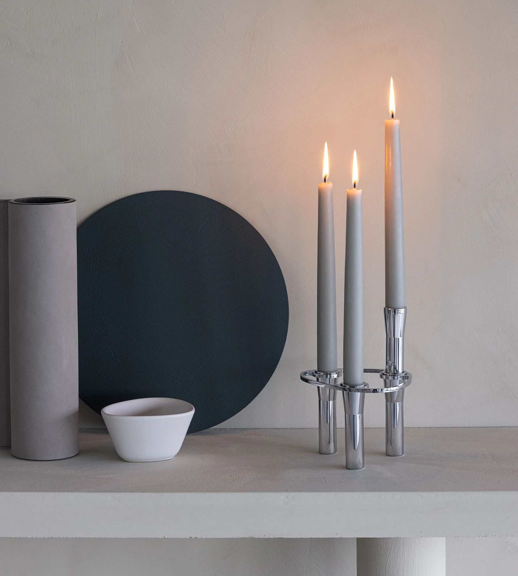 Lind Curve combinable 烛台 chrome, Single LIND DNA