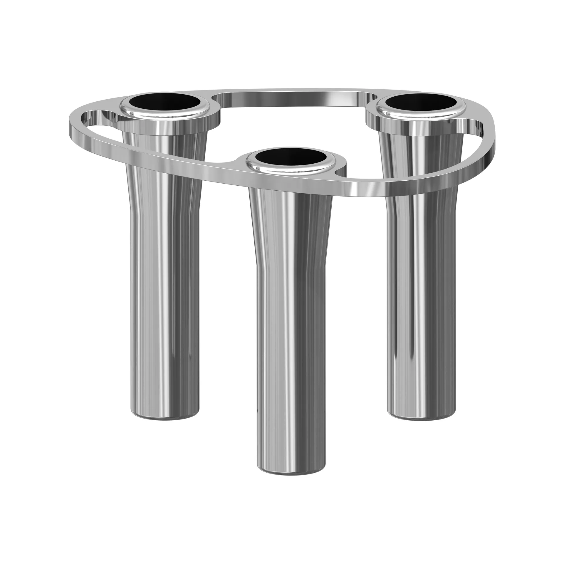 Lind Curve 可组合镀铬烛台, 三头款 LIND DNA