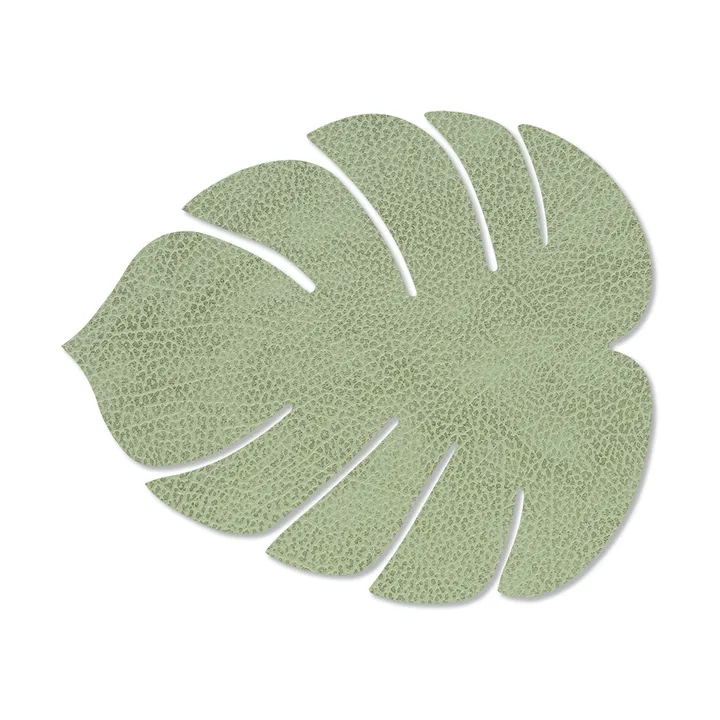 Monstera Leaf Hippo餐垫 S - 橄榄绿色 - LIND DNA
