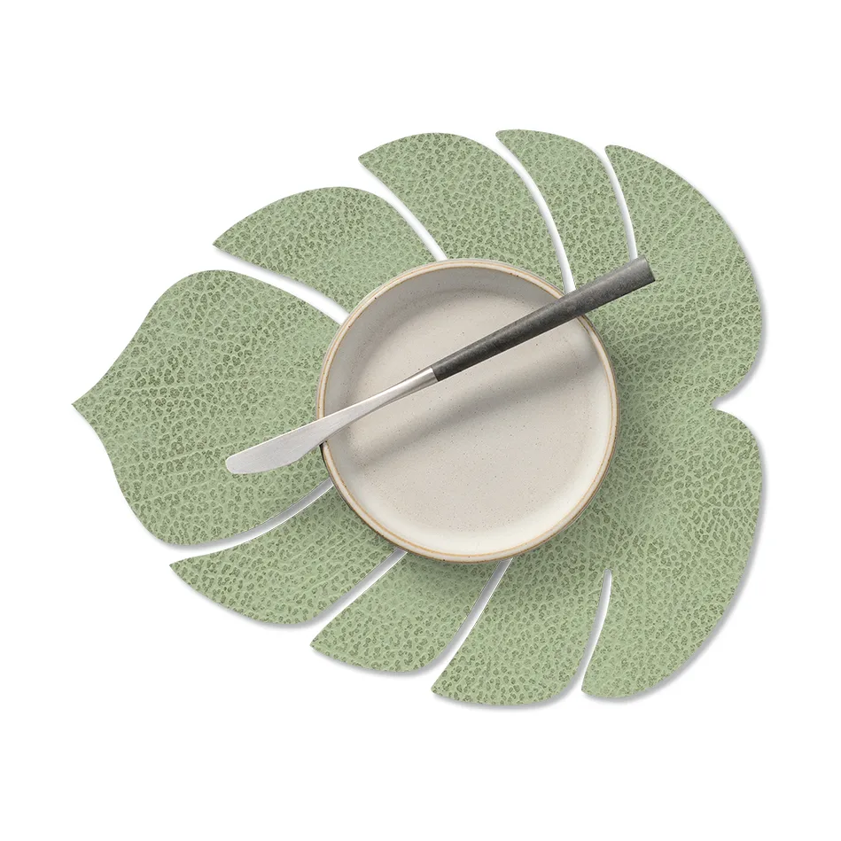Monstera Leaf Hippo餐垫 S, 橄榄绿色 LIND DNA