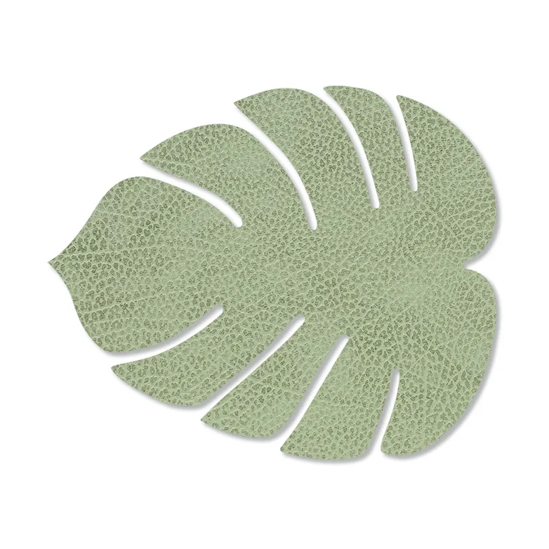 Monstera Leaf Hippo杯垫, 橄榄绿 LIND DNA