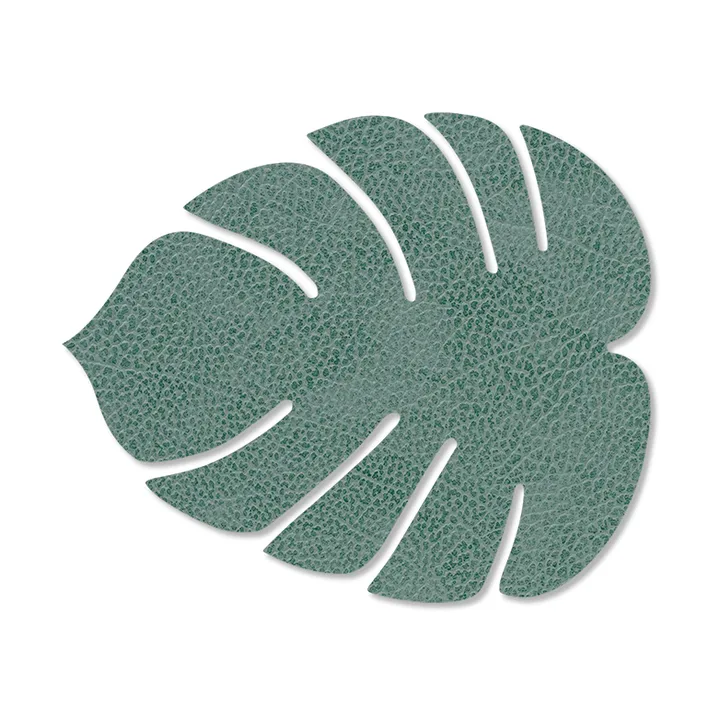 Monstera Leaf Hippo杯垫 - 淡绿色 - LIND DNA