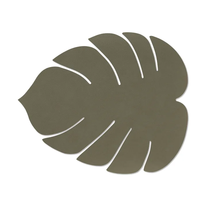 Monstera Leaf Nupo 餐垫大号 - 军绿色 - LIND DNA