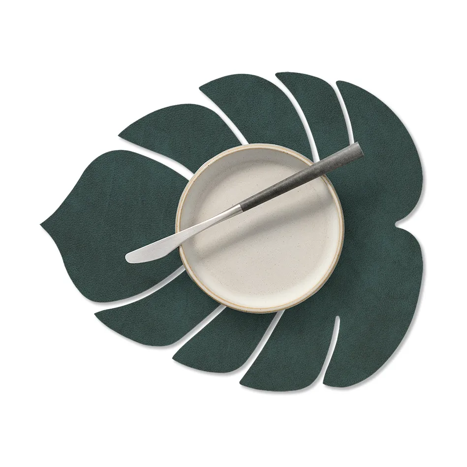 Monstera Leaf Nupo小号餐垫, 深绿色 LIND DNA