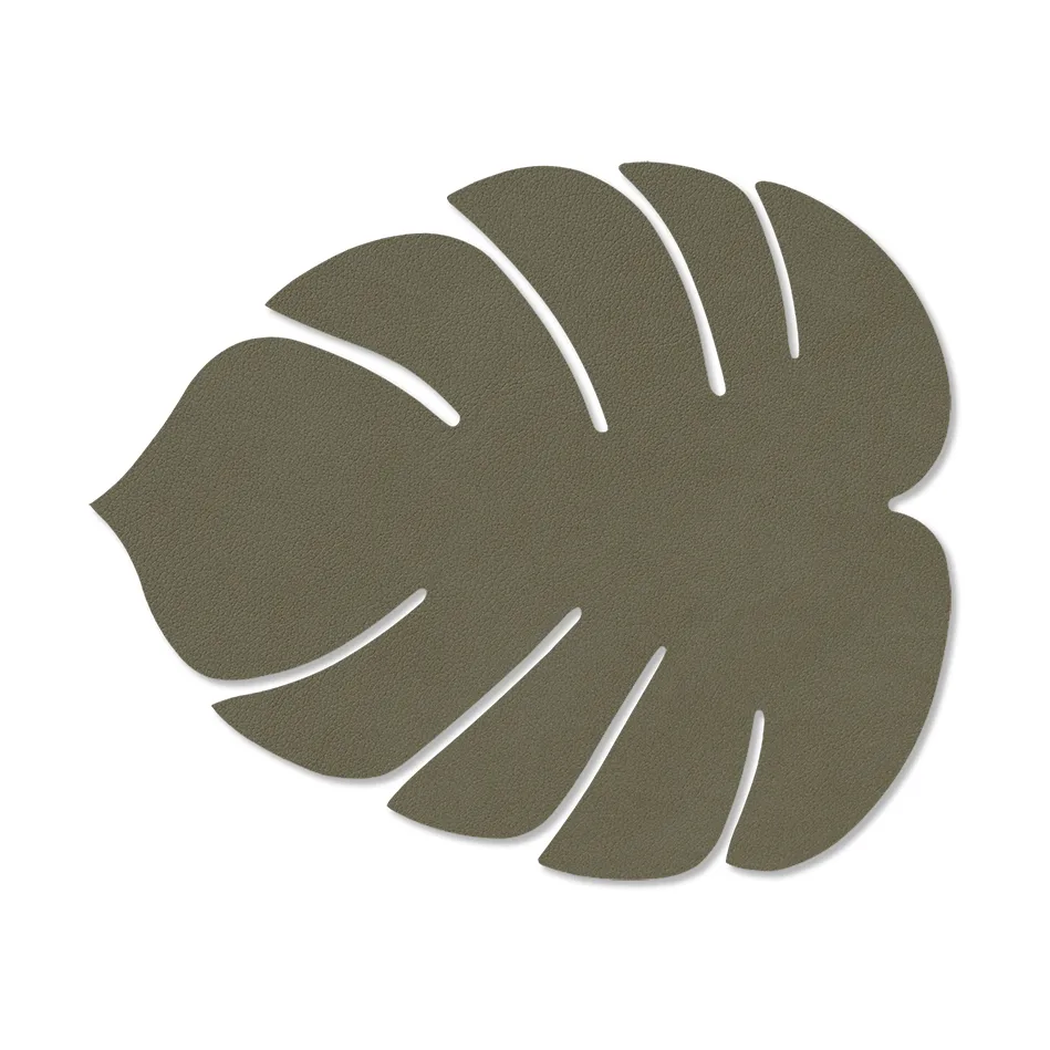 Monstera Leaf Nupo小号餐垫, 军绿色 LIND DNA
