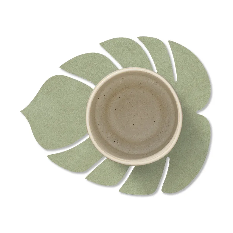 Monstera Leaf Nupo 杯垫, 橄榄绿 LIND DNA