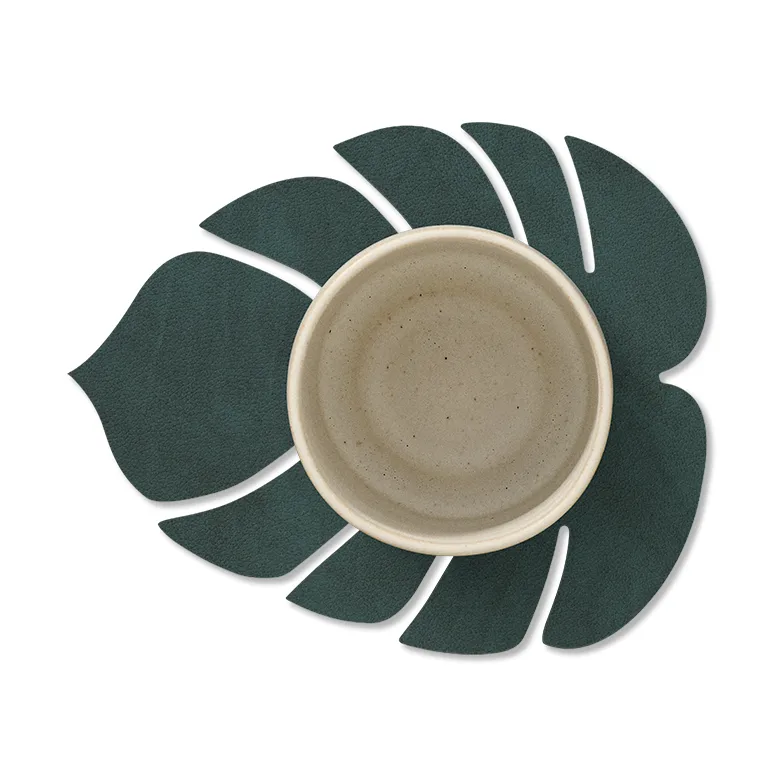 Monstera Leaf Nupo 杯垫, 深绿色 LIND DNA