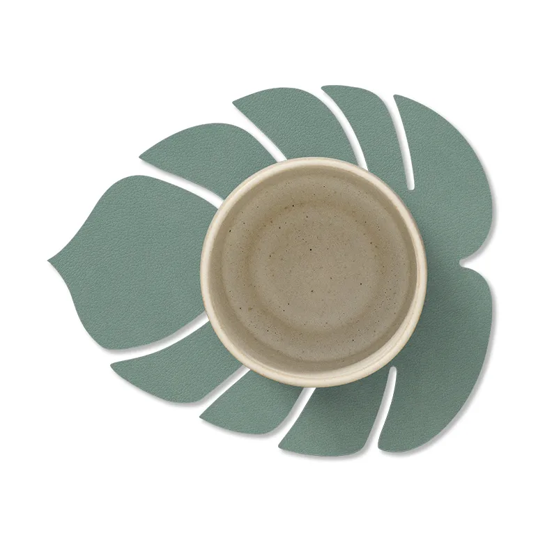Monstera Leaf Nupo 杯垫, 淡绿色 LIND DNA