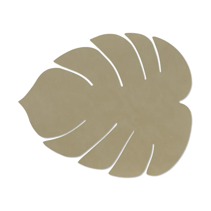 Monstera Leaf Nupo 餐垫大号 - 草本灰 - LIND DNA
