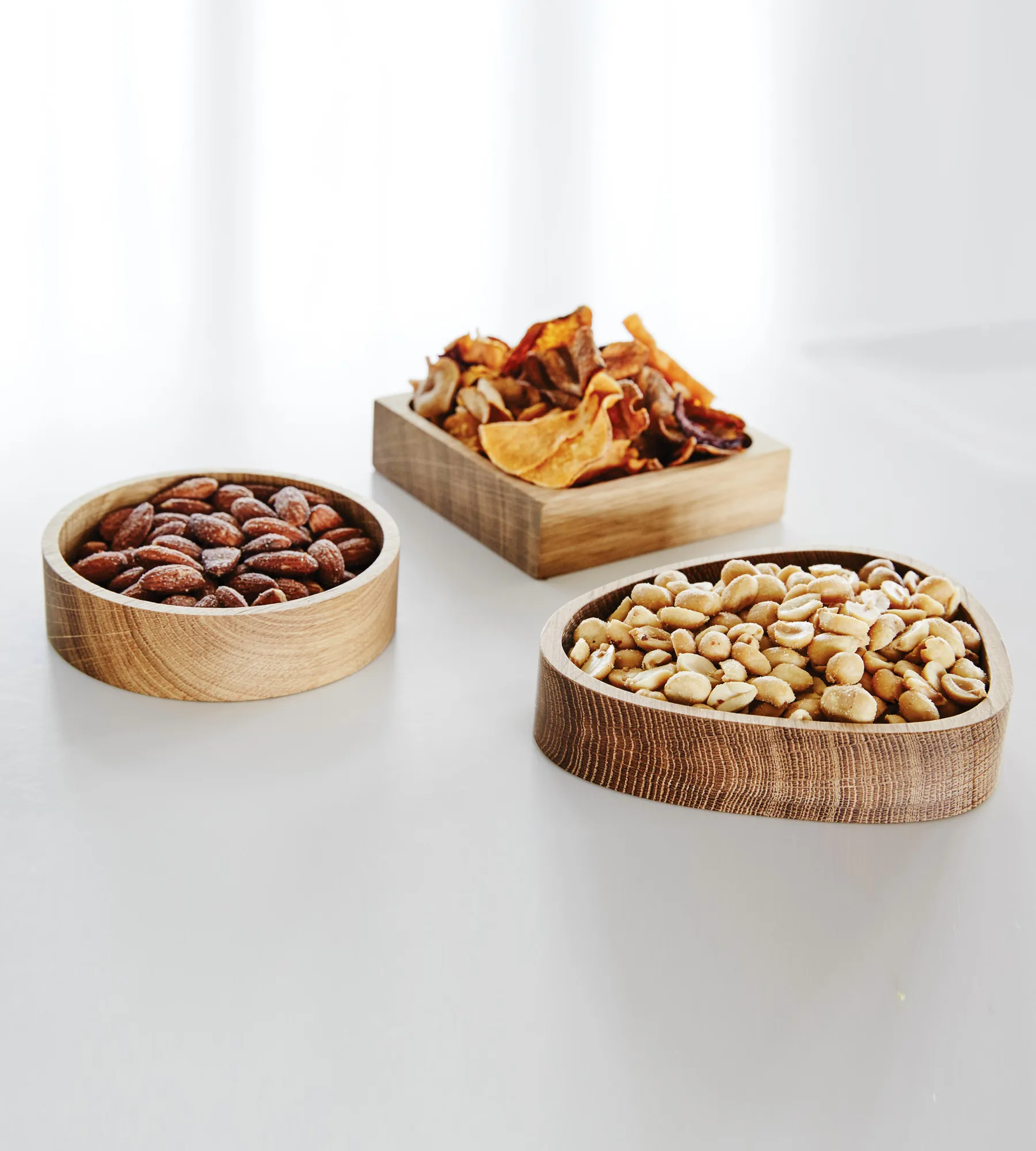 杯垫收纳木盒, Nature-oak 圆形小号 LIND DNA