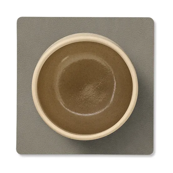Nupo 双面方形杯垫1件装, 亚麻色_燧石灰 LIND DNA
