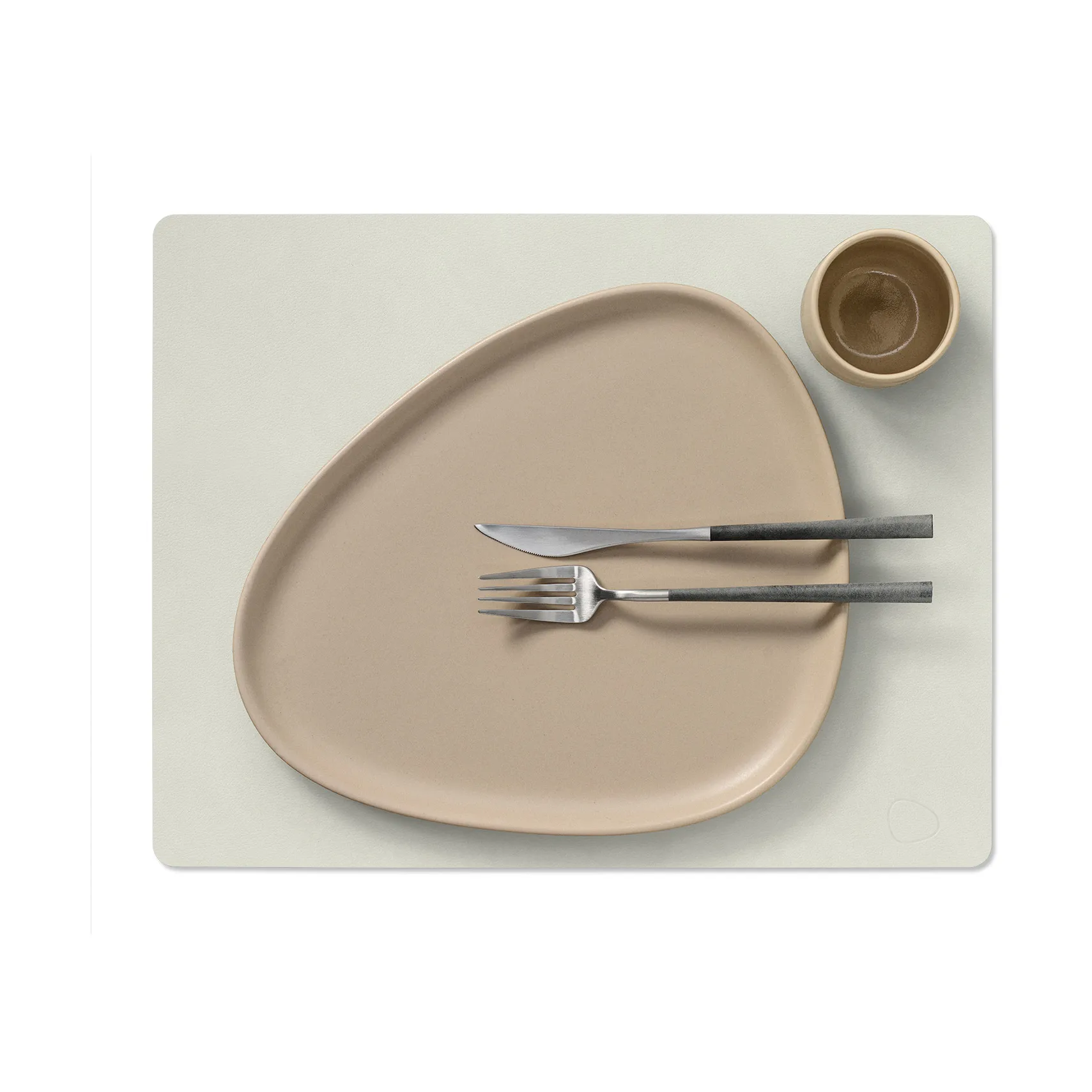 Nupo 餐垫 reversible square L 1 pc, 亚麻色-Flint 灰色 LIND DNA