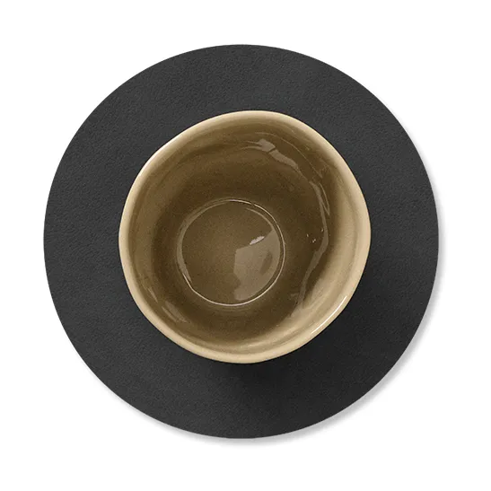 Nupo 圆形杯垫, 黑色 LIND DNA